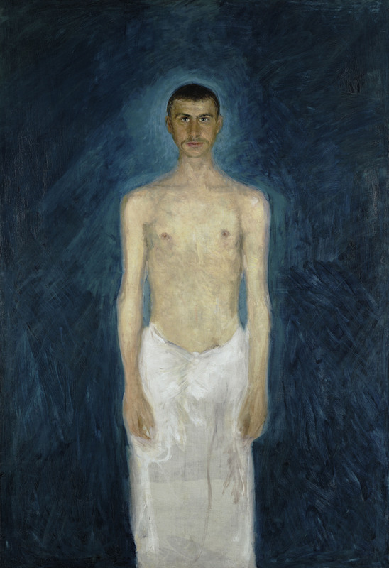 Richard Gerstl - Semi-Nude Self-Portrait 1904-1905 Leopold Museum